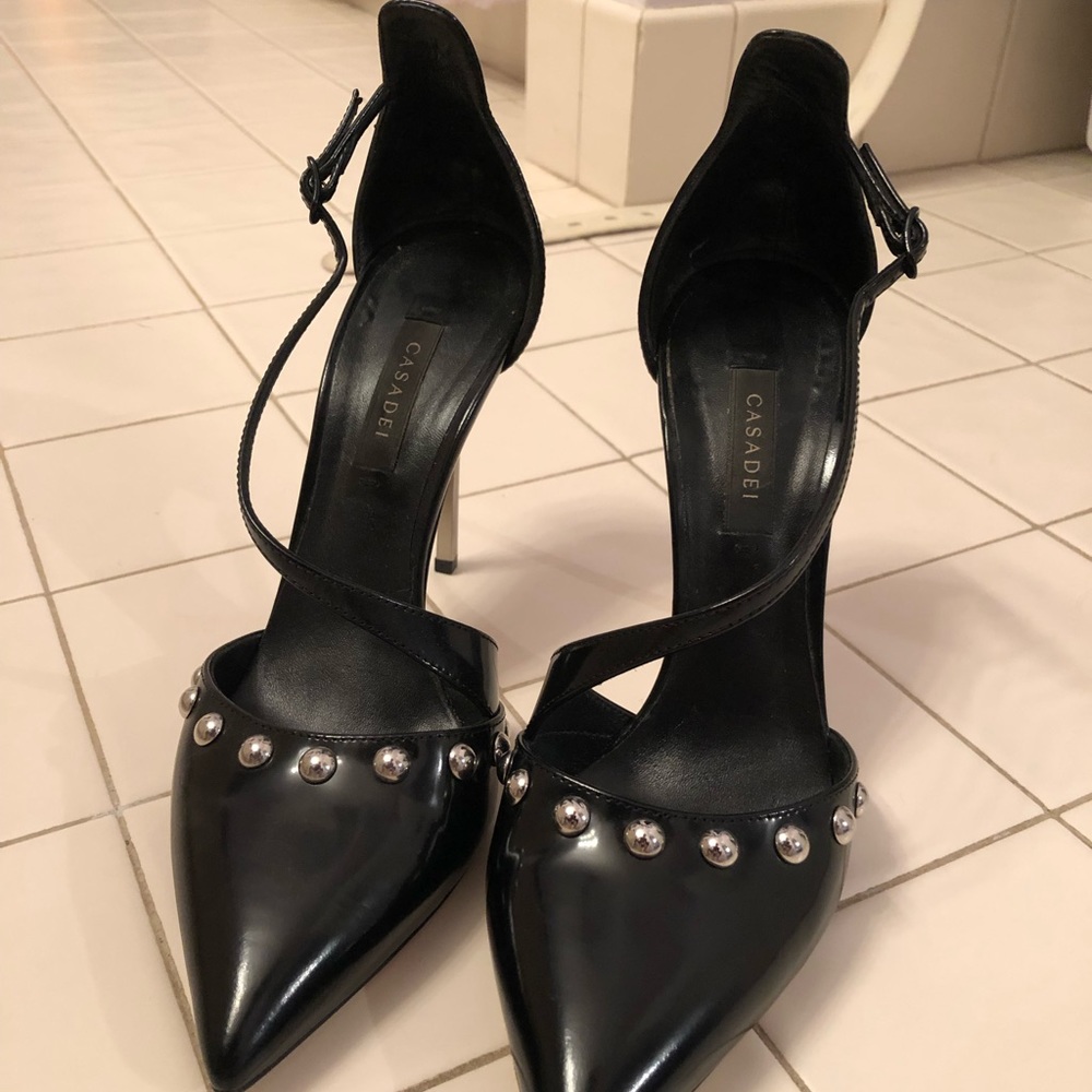 Casadei studded pointed toe heels - Picture 2 of 4